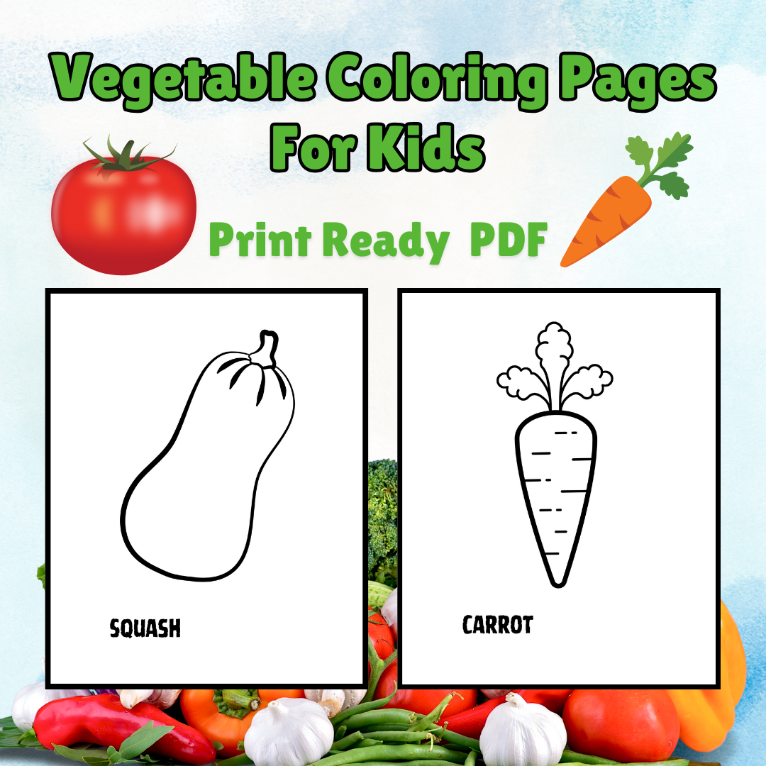 Vegetable Coloring Pages