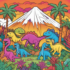 50 Dinosaurs Coloring Pages for All Ages